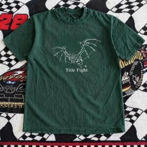 Gildan Green T Shirt Title Fight Green Band Tee